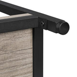 Yaheetech Entryway Table with Storage Shelves, 40 Inch Console Table with Metal Frame, Wood Behind Couch Sofa Table for Entryway, Living Room, Gray Yaheetech