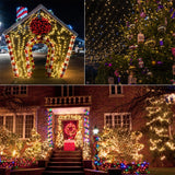 WATERGLIDE 1000 LED Christmas String Lights, 328 FT Green Wire LED Decorative Fairy Lights with Remote & 8 Modes, Waterproof for Outdoor Xmas Holiday Party Garden Wedding Home Decor, Warm White WATERGLIDE