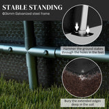 Outsunny 12' x 20' Heavy Duty Carport, Portable Garage Canopy Tent with 2 Ventilation Windows and Large Door, for Car, Truck, Boat, Motorcycle, Bike, Garden Tools, Black Outsunny