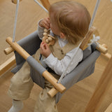 Avenlur Spruce Baby and Toddler Foldable Swing Set with Stand - Premium Montessori, Waldorf Style Self-Standing Indoor Swingset for Children 6m to 3 Yrs - Perfect for Home, Child Day Care, & Preschool Avenlur