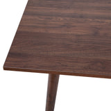 Taylor & Logan Haisley Dark Walnut 47" Mid-Century Modern Wood Dining Table Taylor & Logan