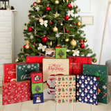EverMerry 18 Piece Christmas Gift Boxes, with Lids for Presents Decorative Shirt Box for Xmas Holiday, Gift Wrapping with 12 Designs and 4 Sizes for Christmas Shirt, Sweaters EverMerry