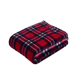 Valerian Elegant Comfort Velvet Touch Ultra Plush Christmas Holiday Printed Fleece Throw/Blanket-50 x 60inch, (Plaid) Valerian