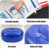 UPWELL Waterproof Inflatable Outdoor Ottoman Pouf,Portable Patio Footrest, Durable & Stylish, Perfect for Garden, Pool, Camping & Home Use - D20 xH9（LeisureLift） UPWELL