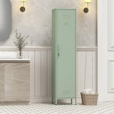 Elitehouse Single Door Mint Metal Locker with Adjustable Shelves, Green Tall Metal Locker Storage Cabinet，Easy Assembly for Living Room Bedroom （15.8”W x 15”D x 70.9”H ） Elitehouse