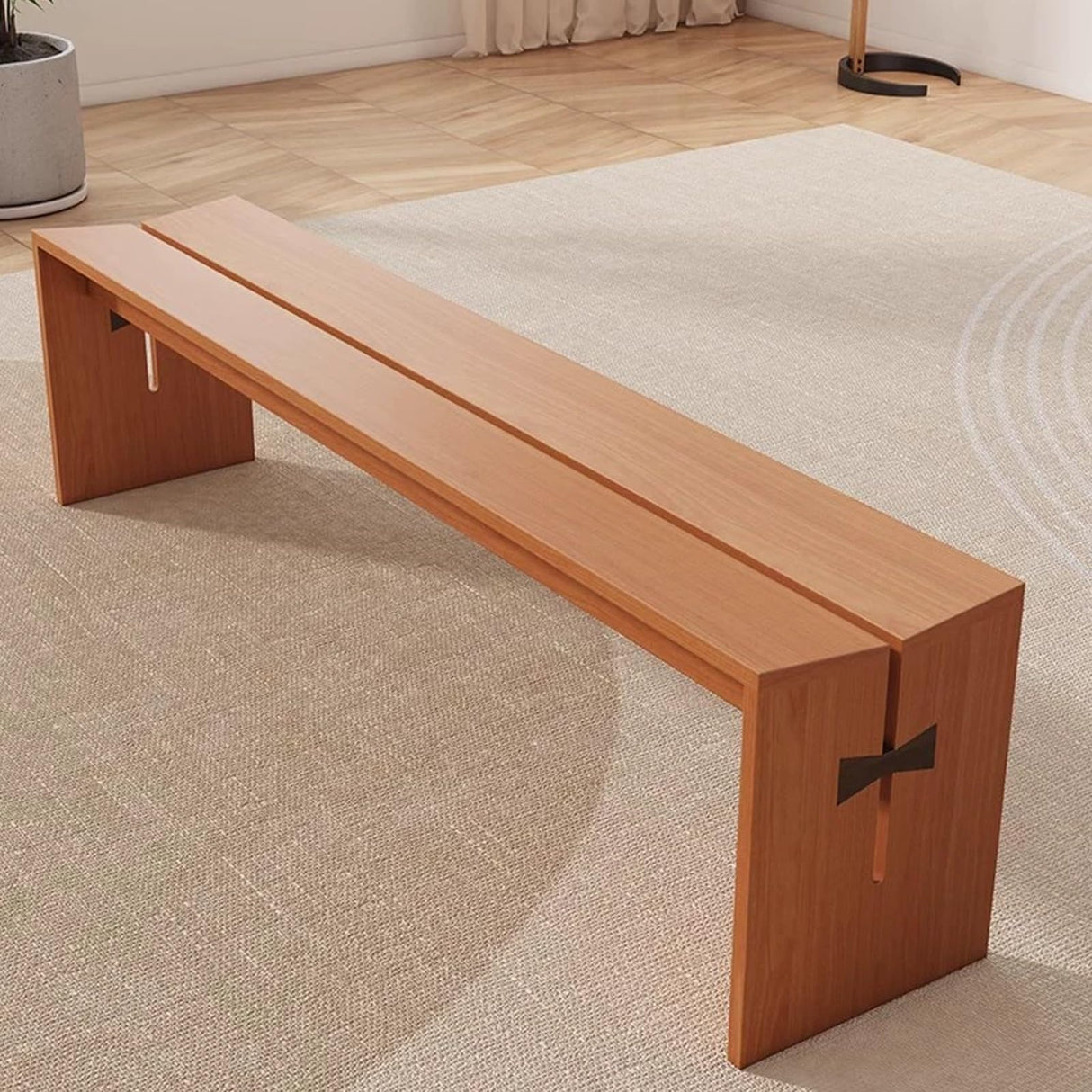 YLLSMGS Outside Bench Front Porch Bench Pine Farmhouse Armless for Kitchen Entry Way Hallway Living Dining Room Window Bedroom(Brown,100 * 32 * 45cm/39 * 13 * 18in) YLLSMGS