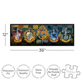 AQUARIUS Harry Potter Puzzle House Crests (1000 Piece Jigsaw Puzzle) - Officially Licensed Harry Potter Merchandise & Collectibles - Glare Free - Precision Fit - 13x36in AQUARIUS