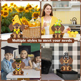 Anglechic 42 Pcs Interchangeable Christmas Dog Holiday Decor Seasonal Sign Fall Thanksgiving Tiered Tray Decoration Farmhouse Rustic Wooden Home Office Classroom Desk Accessories Welcome Ornament Gift Anglechic