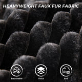 MAXYOYO Bean Bag Chair for Living Room, Upholstered Loveseat Sofa Couch with Deep Seating, Wide Armrests Boneless Couch Sofa in a Box for Bedroom Office Apartment, No Assembly, Black MAXYOYO