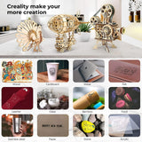 Creality Falcon 5W Laser Engraver, 72000mW Output Power Efficient Laser Engraving Machine, 10W Laser Cutter, CNC Machine for Wood, Metal,Paper, Acrylic, Leather Creality