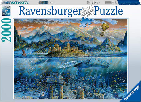 Ravensburger Wisdom Whale Puzzle - Engaging 2000-Piece Jigsaw | Unique Piece Design | Anti-Glare Surface | Perfect for Adults & Puzzle Enthusiasts Ravensburger