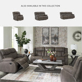 Signature Design by Ashley First Base Modern Faux Leather Rocker Recliner, Gray Signature Design by Ashley