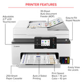 Canon Megatank GX2020 All-in-One Wireless Supertank [Megatank] Printer | Print, Copy and Scan| Mobile Printing |2.7" LCD Color Touchscreen | Auto Document Feeder and Auto Duplex Printing Canon