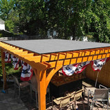 Windscreen4less Fence Privacy Screen 14' x 30' Heavy Duty Windscreen Fencing Mesh Fabric Cover for Patio Garden Backyard Lawn Carport Pool Fence, Light Gray Windscreen4less