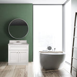 Design House Brookings 30 Inch Bathroom Vanity, Ready to Assemble, Solid Wood, Sherwin Williams® White, 586941 Design House