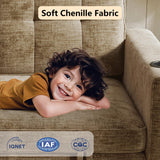 WorthFurni Convertible Sofa Bed, Folding Sofa Bed 2 in1 Pull Out Loveseat Sleeper Sofa, Floor Sofa Bed for Small Spaces Folding Couch Bed with Pillows for Living Room Bedroom - Brown WorthFurni