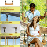 Wooden Tree Swings Tree Swing for Adults Children Kid's Wood Swing Seat with Adjustable Rope 220lbs Load Wooden Swing Set for Indoor Outdoor YAERSI