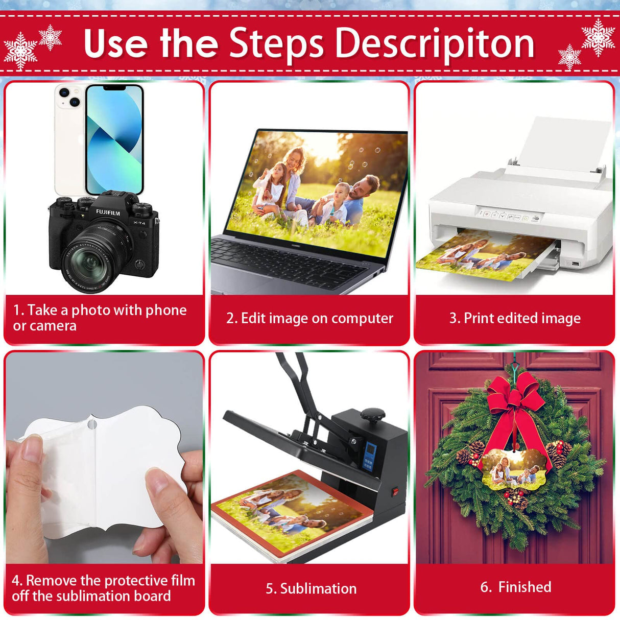 Cridoz 3.9" × 2.8" Sublimation Ornament Blanks, 20 Pieces Sublimation Blanks Ornaments Products for Christmas Day and Halloween Day Decoration cridoz