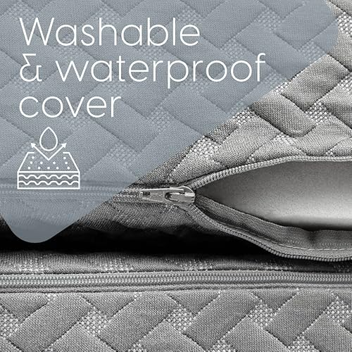 Milliard Premium Memory Foam Folding Mattress, Tri Fold with Waterproof Washable Cover, Space Saver Single Size (75"x25"x4) Milliard