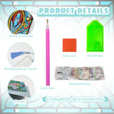 SEREDH 12 Pcs DIY Celtic Diamond Art Bookmarks Kit: 12 Unique Bible-Themed Designs, Acrylic Dotz, Rhinestone Bookmarks with Tassels SEREDH