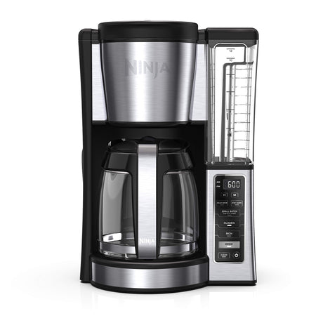 Ninja 12-Cup Programmable Coffee Brewer, 2 Brew Styles, Adjustable Warm Plate, 60oz Water Reservoir, Delay Brew - Black/Stainless Steel Ninja