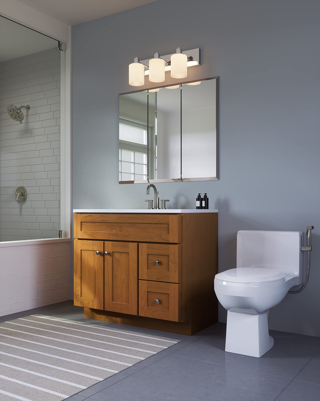 Design House Brookings 36 Inch Bathroom Vanity, Ready to Assemble, Solid Wood, Birch, 587139 Design House