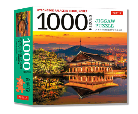 Gyeongbok Palace in Seoul Korea - 1000 Piece Jigsaw Puzzle: (Finished Size 24 in X 18 in) Tuttle Publishing