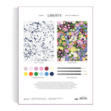 Galison Liberty Thorpe – DIY 9 x 12 Paint by Number Kit with Iconic Liberty Print Art for Beginners and Experts Includes Paint and Brushes Galison
