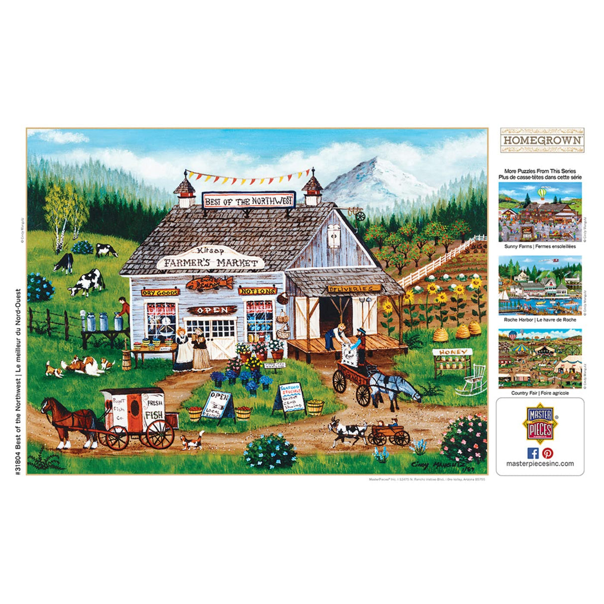 Masterpieces 750 Piece Jigsaw Puzzle For Adults and Family - Best Of The Northwest - 18"x24" Masterpieces