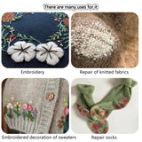 Connimonet Wool Embroidery Thread Kit 20Pcs Wool Blend Thread for Embroidery for Hand Sewing DIY Wool Thread for Embroidery 42S/2 Machine Sewing Thread (Colour B) Connimonet