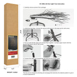 LIGHTSHARE 5FT 200L Lighted Star Light Tree,Warm White, Brown Branch Decoration Light,Home/Festival/Party/Christmas,Indoor and Outdoor Use LIGHTSHARE