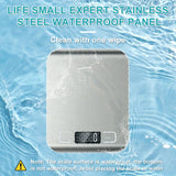 Food Scale, 11lb Kitchen Scale with 6 Units Tare Function & LCD Display, 0.05oz/1g Stainless Steel Digital Food Scale Grams and Ounces for Baking, Cooking, Dieting and Meal Prep (Batteries Included) SOYOK