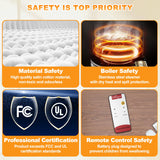 Tehanld Sauna, Portable Sauna for Home, Sauna Box, Full Size Steam Sauna Tent with 3L 1200W Large Capacity Steamer and Remote Control, Ideal for Spa, Indoor, Outdoor (Satin Cotton, Black) Tehanld