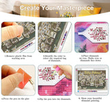 Diamond Art Kits for Adults - 3 Pack Inspirational Diamond Painting Kits for Adults, 5D Round Full Drill Vase Gem Art, Paint by Diamonds Pictures DIY Crafts Kits 16x12inch Axquilon