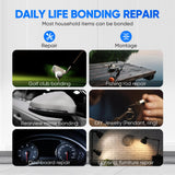 VICPRICME Plastic Glue,1.76oz Clear Epoxy Glue,All Purpose Repair Glue, Can Bond Metal, Wood, Glass, Fiberglass, Carbon Fiber, Most Plastics, Rubber, with Extremely high Shock Resistance. (1) vicpricme