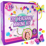 B Me Headband Making Kit - DIY 16 Unique Girls Hair Accessories with 60+ Craft Supplies - Arts & Crafts Gifts for Ages 5-12 Creative Kids