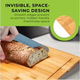 Prosumers Choice Bamboo Cutting Board Set - Chopping Boards for Kitchen Meal Prep - Set of 3 - Built-In Side Handles, Serving Tray, Cheese Platter - Meat Cutting Boards Prosumer's Choice