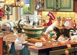 RAJRNED Puzzles for Adults - Jigsaw Puzzles 1000 Pieces - Kitchen Cats RAJRNED