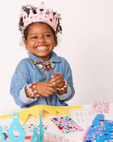 Super Smalls DIY Crown and Tiara Craft Kit, 5 Foam Pieces with 300+ Decorative Stickers Super Smalls