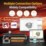 Longer RAY5 10W Laser Engraver 10000mW Output 32-bit Motherboard, App Offline Control, DIY Engraver Tool for Metal/Glass/Wood,Engraving Area 400 x 400mm QFLONGER