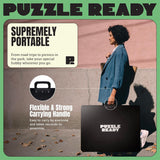 1500 Pieces Jigsaw Puzzle Caddy Board - Portable Jigsaw Puzzle Table Storage with 6 Puzzle Sorting Trays - 27”x 36” Porta-Puzzle Jigsaw Caddy with Non-Slip Surface for Adults & Kids - Puzzle Ready Puzzle Ready