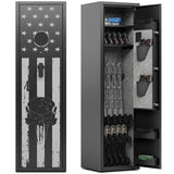 KAER 6 Gun Safe for Rifles and Pistols Large Gun Safe for Home Rifles and Shotguns Rifle Safe Electronic Gun Safes with Removable Shelf and Gun Rack KAER
