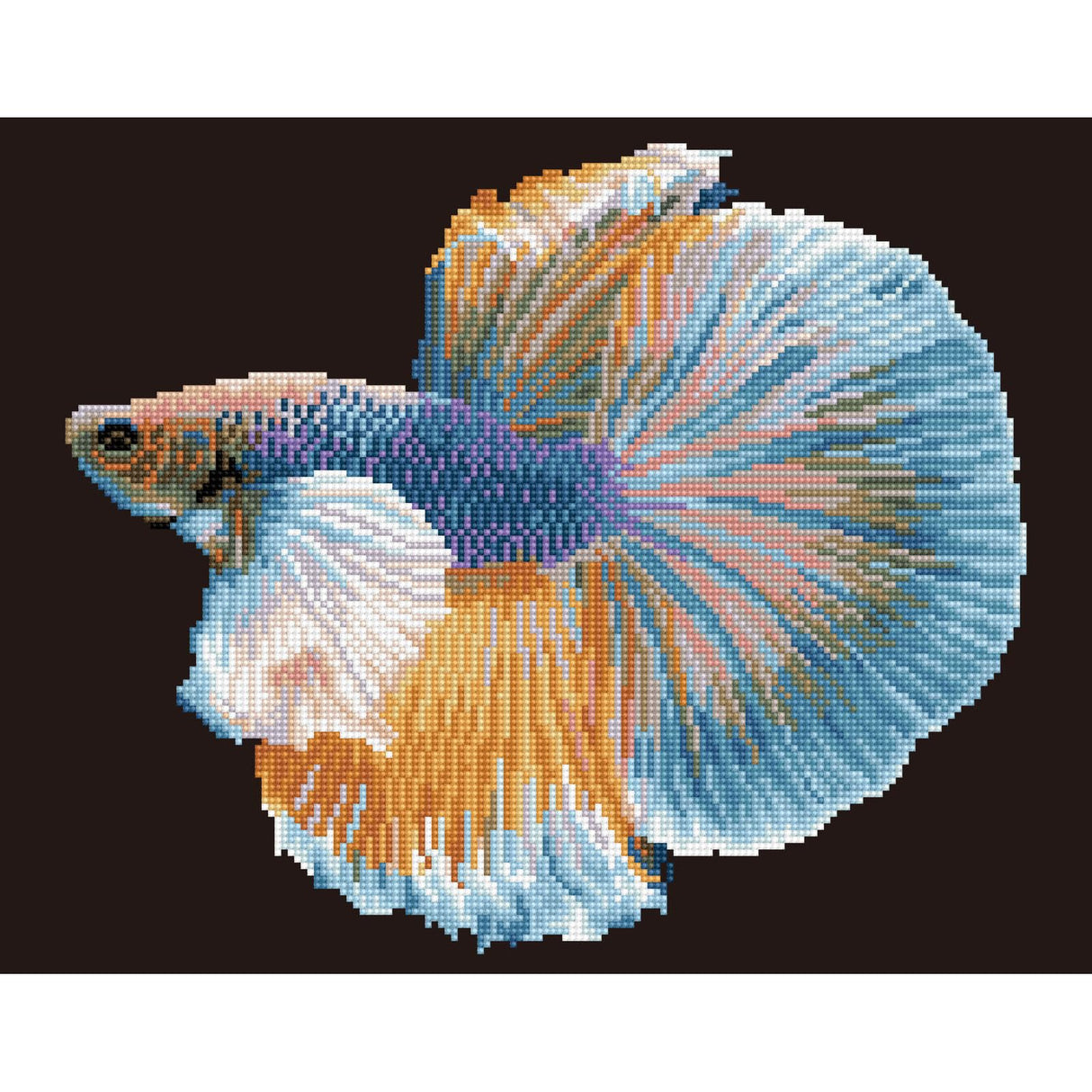 DIAMOND DOTZ Luminous Fish Diamond Painting Kits for Adults - Diamond Art Kits a Relaxing Creative Craft Kit with Dotz Gems 14.6"x18.5" DIAMOND DOTZ