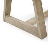 Plank+Beam Classic Rectangular Coffee Table, 48 Inch Farmhouse Coffee Table, Mini Center Tables for Small Spaces, Small Living Space Tea Table, Seashell Wirebrush Plank+Beam