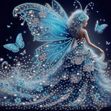 GXGLLPZBY Diamond Painting Kits for Beginners,Butterfly Fairy Diamond Arts Kits for Adults,5D DIY Special Shaped Gem Art Kit,Crystal Paint by Diamond for Home Wall Decor 11.8x11.8inch GXGLLPZBY