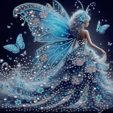 GXGLLPZBY Diamond Painting Kits for Beginners,Butterfly Fairy Diamond Arts Kits for Adults,5D DIY Special Shaped Gem Art Kit,Crystal Paint by Diamond for Home Wall Decor 11.8x11.8inch GXGLLPZBY