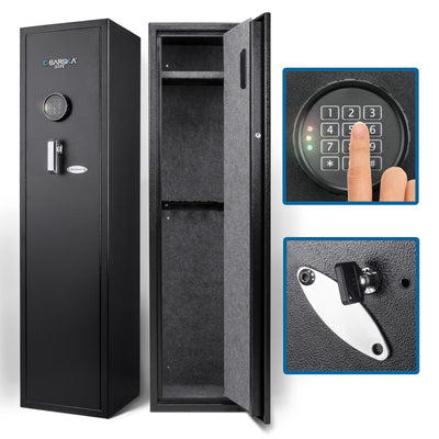 BARSKA AX13100 4.33 Cubic Foot Keypad Rifle Safe, One Size, Black