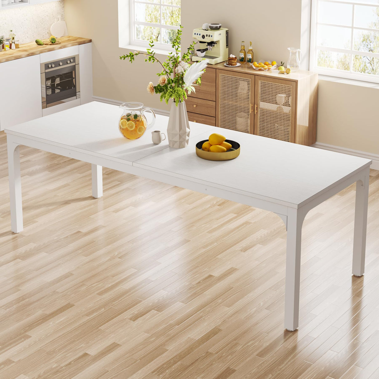 Tribesigns Dining Table for 6-8 Person, 78 inch Large Long Rectangle Kitchen Dining Table for Dining Room, 78.7 x 27.5 x 29.5 Inches(Only Table) Tribesigns