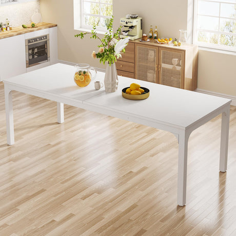Tribesigns Dining Table for 6-8 Person, 78 inch Large Long Rectangle Kitchen Dining Table for Dining Room, 78.7 x 27.5 x 29.5 Inches(Only Table) Tribesigns