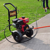 YAMATIC Kink Resistant Pressure Washer Hose 50FT 1/4" M22 Brass Fitting Power Washer Hose Replacement for Ryobi, Troy Bilt, Greenworks, CRAFTSMAN Most Brand Power Washer, 3200 PSI YAMATIC